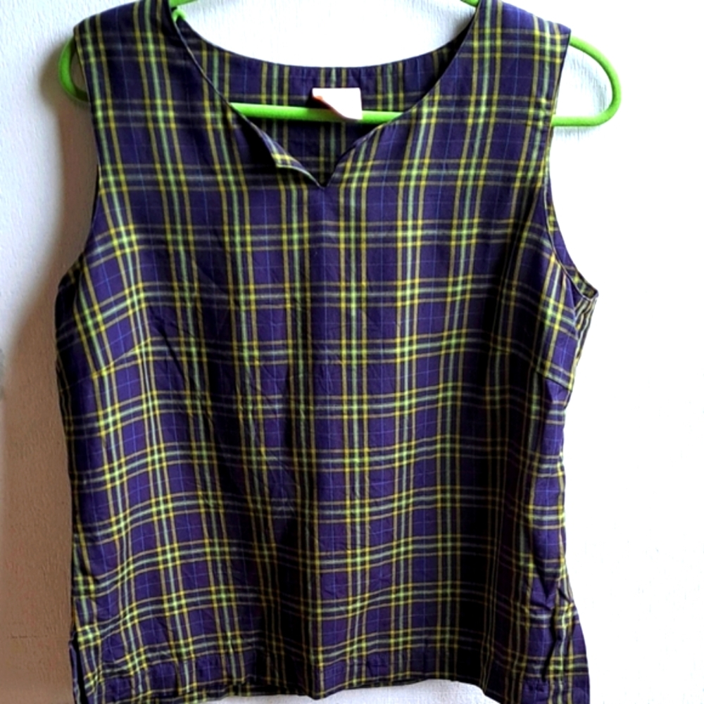 Vintage plaid skirt and tank set - Picture 2 of 9